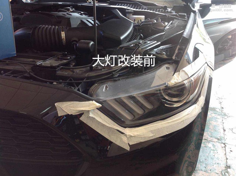 廣州車燈升級 福特野馬大燈升級海拉5雙光透鏡+德國飛利浦CX5000K套裝