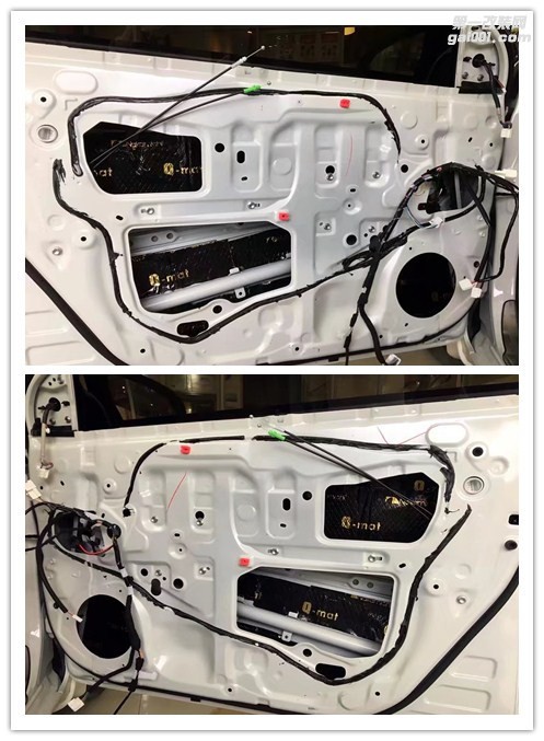 南寧豐田卡羅拉音響改裝法國(guó)勁浪喇叭+中道隔音改裝