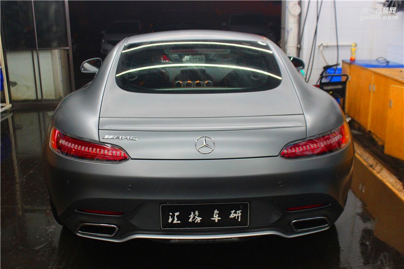 長沙進(jìn)口透明膜實(shí)體店 奔馳AMG GT全車施工啞光UPPF透明膜