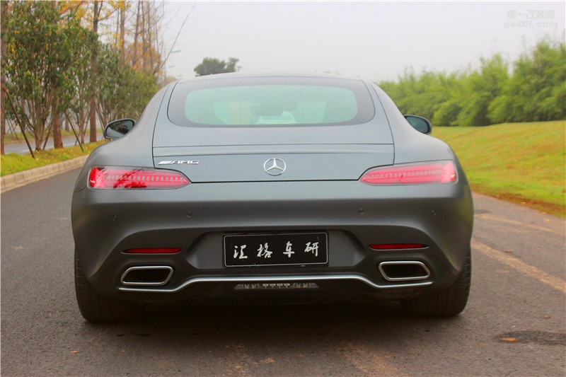 長沙進(jìn)口透明膜實(shí)體店 奔馳AMG GT全車施工啞光UPPF透明膜