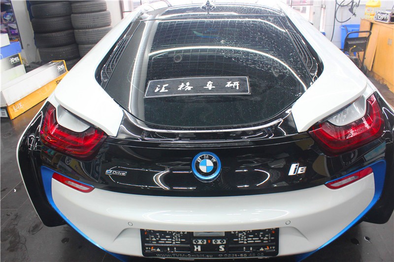 长沙汇格车研 宝马BMWi8施工透明保护膜