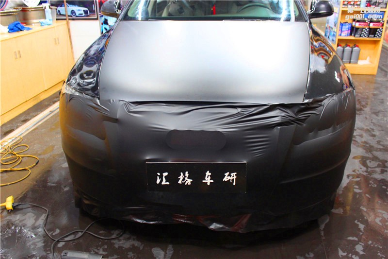 長沙全車改色膜 奧迪A8亞光黑