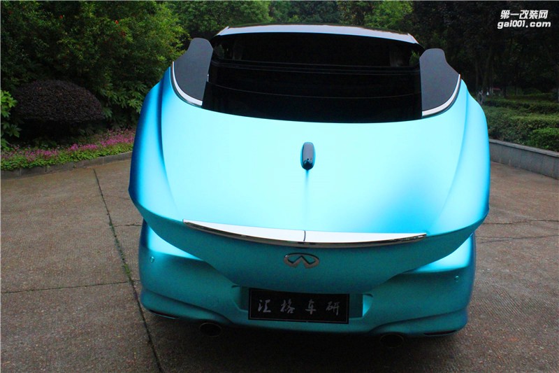 長(zhǎng)沙全車進(jìn)口啞光STM電鍍改色膜 英菲尼迪G37施工電鍍藍(lán)