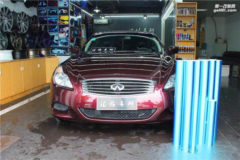 長(zhǎng)沙全車進(jìn)口啞光STM電鍍改色膜 英菲尼迪G37施工電鍍藍(lán)