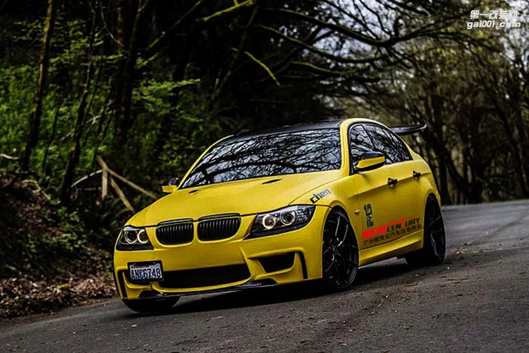 寶馬3系改裝1系M前杠 BMW E90改裝M3大包圍后杠 中尾段閥門排氣