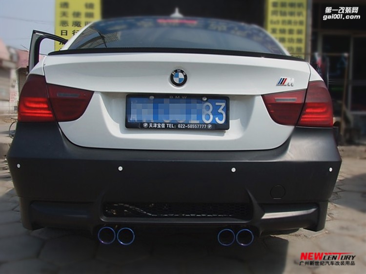 寶馬3系改裝1系M前杠 BMW E90改裝M3大包圍后杠 中尾段閥門排氣