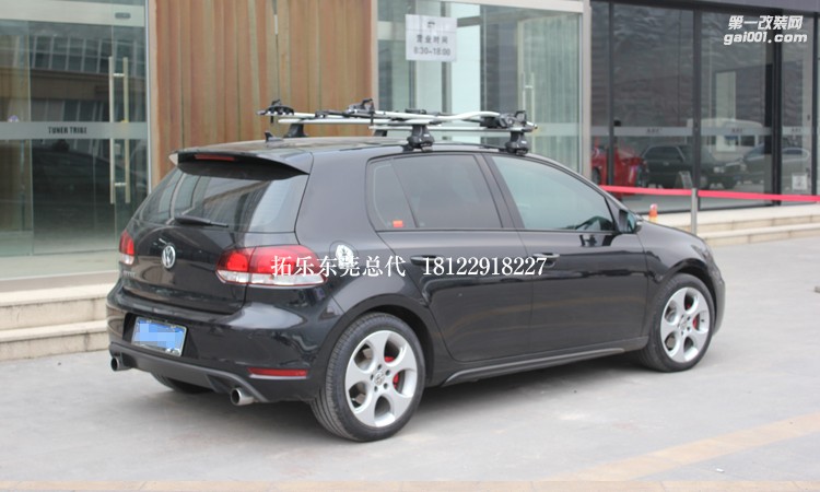大眾高爾夫GTI拓樂754及591單車架安裝實(shí)拍圖