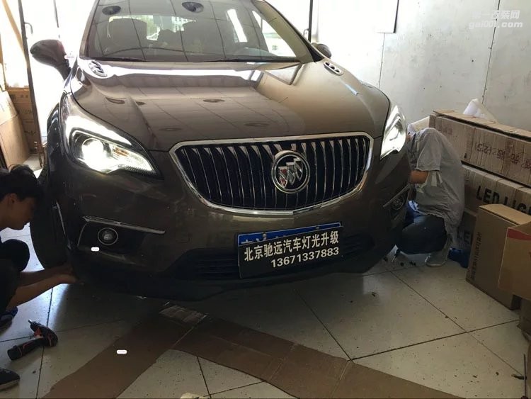 別克昂科威改燈 北京改燈 海拉透鏡 氙氣燈