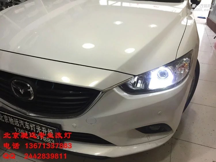 馬自達阿特茲改裝車燈 北京改燈 海拉五代透鏡