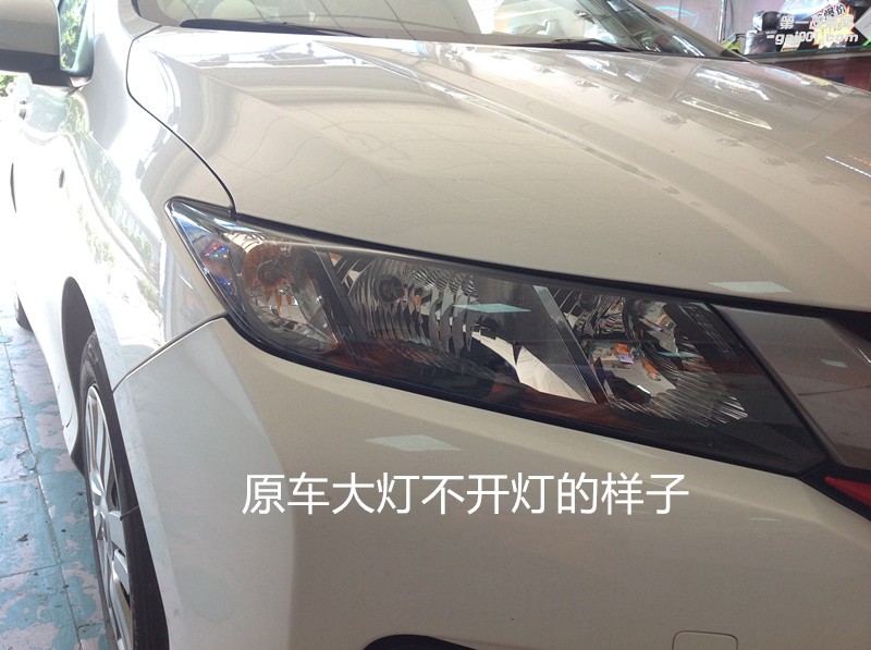 汽車大燈改裝 本田鋒范大燈升級海拉5透鏡飛利浦5500K套裝