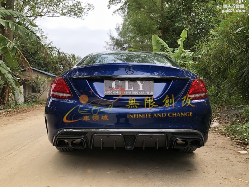 奔馳C級w205巴博斯后唇+FD前唇  專車定制  精準吻合