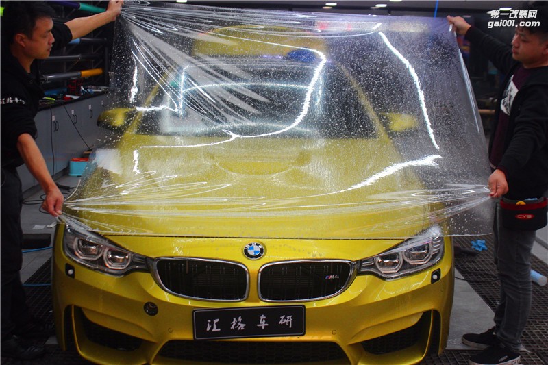 長(zhǎng)沙進(jìn)口透明膜 寶馬M4施工進(jìn)口帶修復(fù)UPPF透明膜