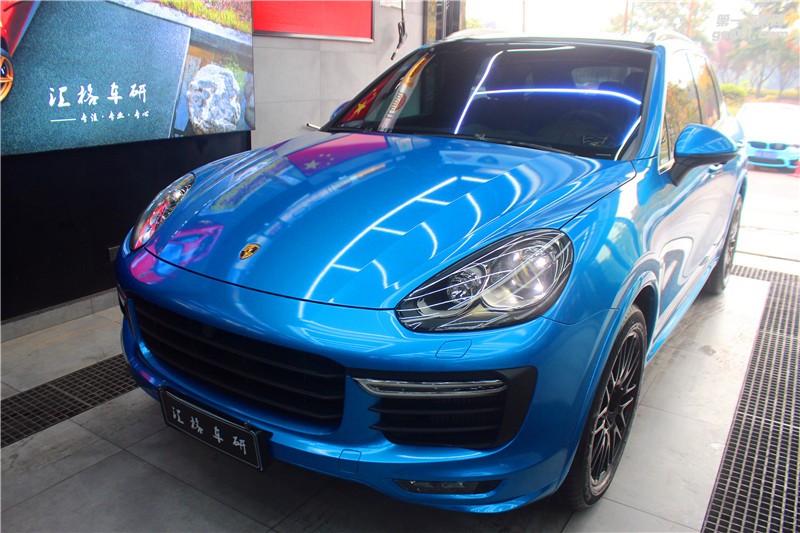 長(zhǎng)沙卡宴GTS全車施工艾利小珠光