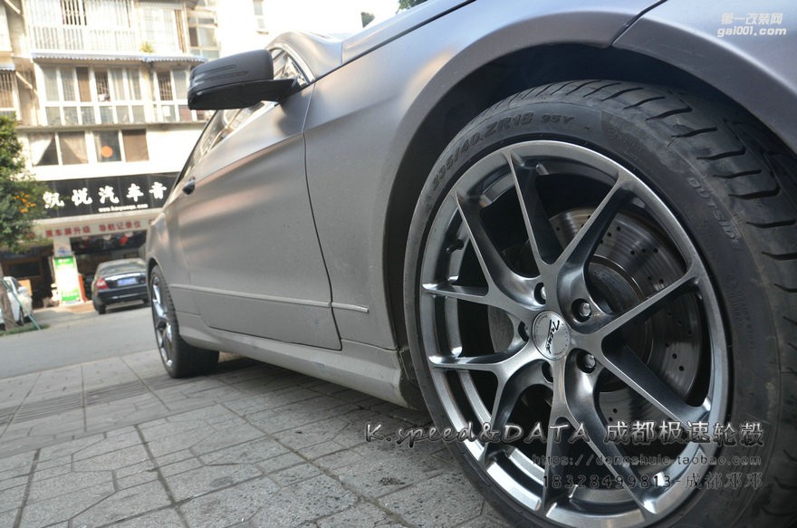 奔馳E級(jí) 改裝18寸雅泛迪SR77輪轂 裝車案例 年底促銷