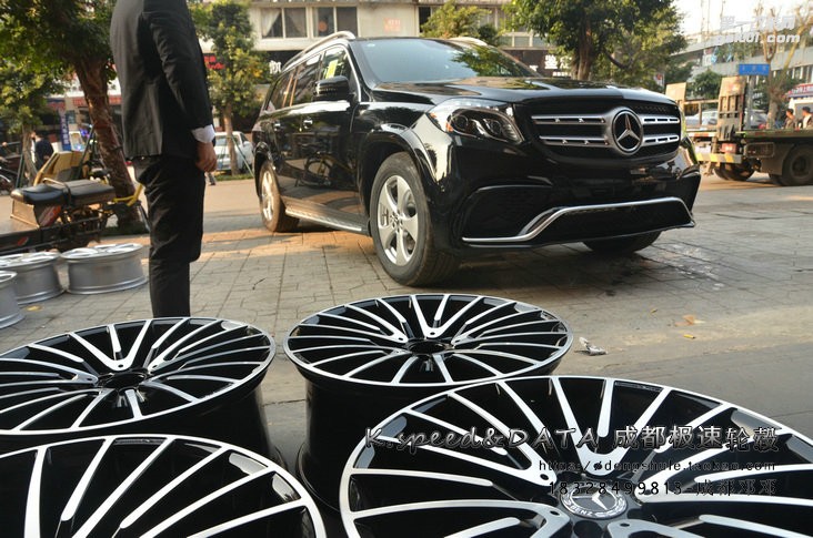 成都極速 奔馳GLS450 定制21寸鍛造輪轂裝車 年底促銷