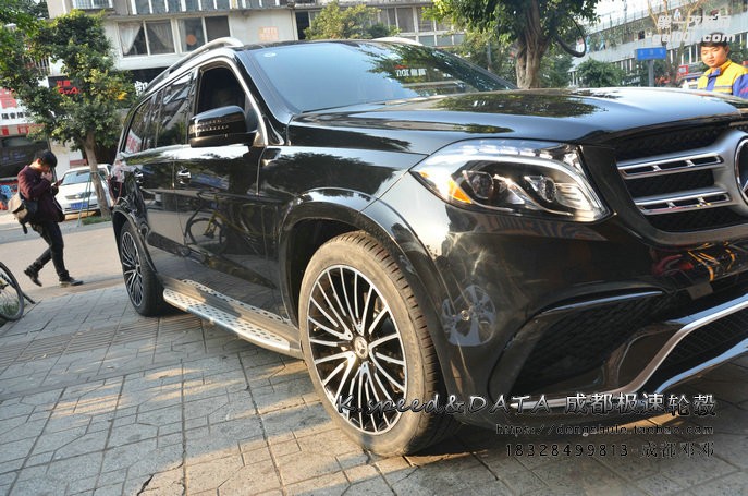 成都極速 奔馳GLS450 定制21寸鍛造輪轂裝車 年底促銷