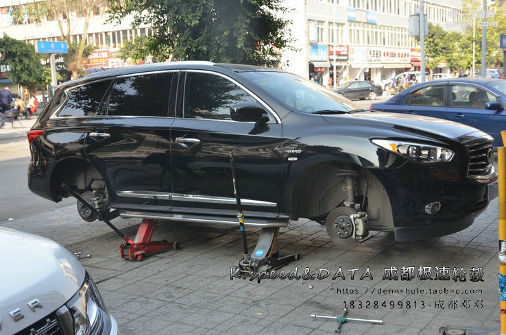 成都極速 英菲尼迪QX60定制21寸鍛造輪轂裝車 年底促銷