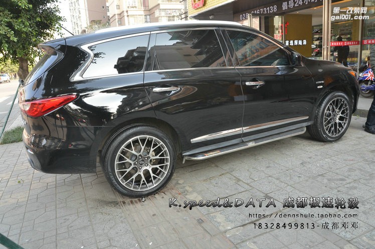 成都極速 英菲尼迪QX60定制21寸鍛造輪轂裝車 年底促銷