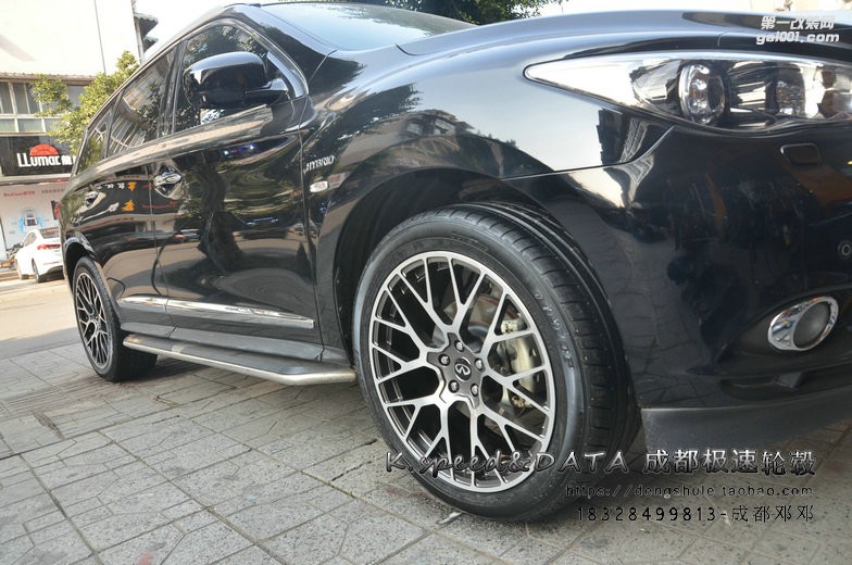 成都極速 英菲尼迪QX60定制21寸鍛造輪轂裝車 年底促銷