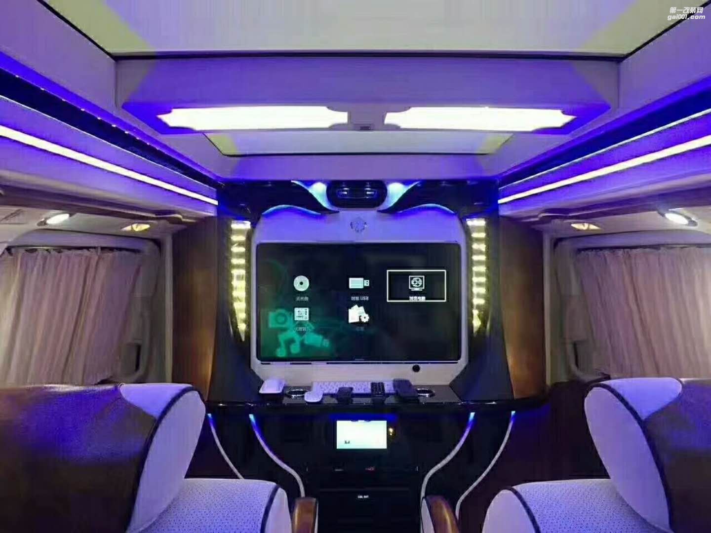 奔馳V260柚木地板航空座椅-西安漢楓