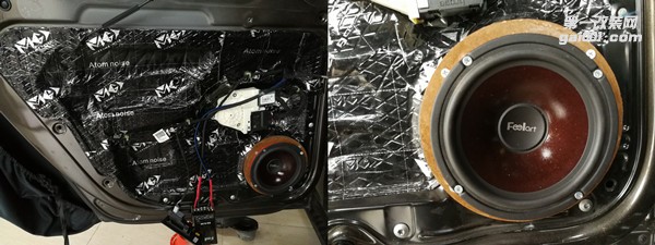 大眾邁騰三分頻汽車音響系統(tǒng) 半主動分音 泉州山水汽車音響改裝