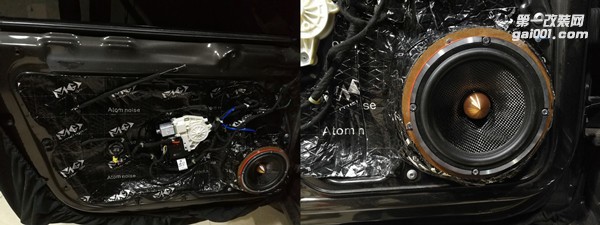 大眾邁騰三分頻汽車音響系統(tǒng) 半主動分音 泉州山水汽車音響改裝