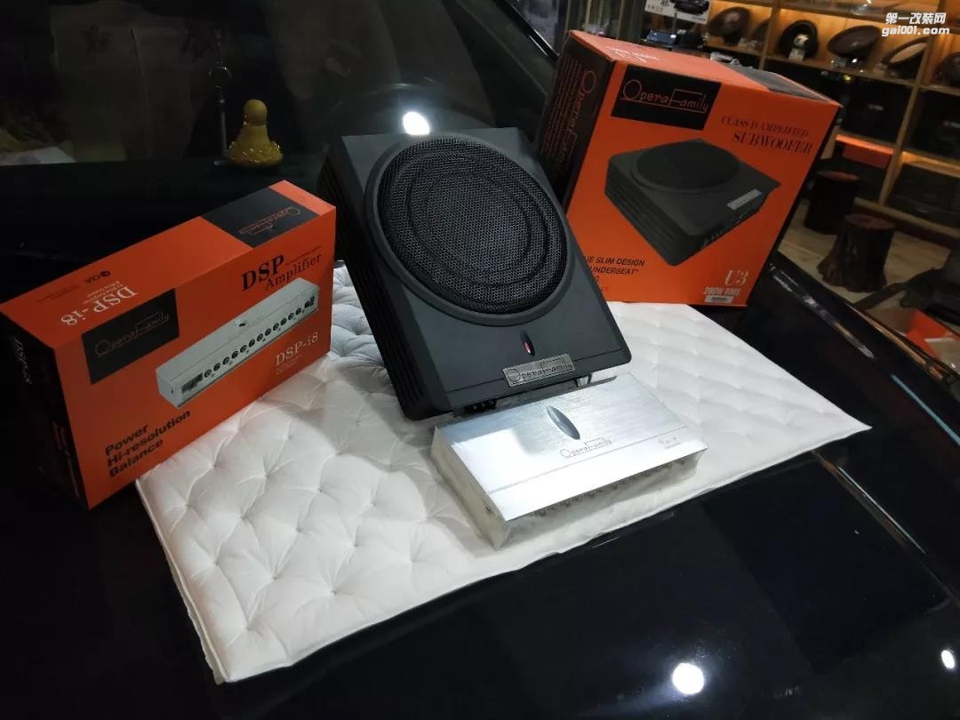 大眾帕薩特音響二次升級快速無損安裝歌劇世家DSP-i8處理器+歌劇世家U3電磁炮