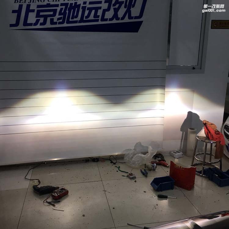 凱迪拉克ATSL 車燈改裝 海拉五代透鏡 歐司朗氙氣燈 大燈增亮