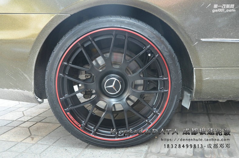 奔馳E級(jí) 定制19寸 鍛造輪轂裝車完成 現(xiàn)貨供應(yīng)