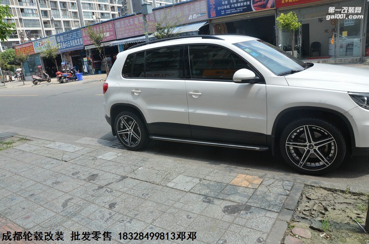 成都極速輪轂 大眾途觀升級19寸DATA輪轂 裝車案例