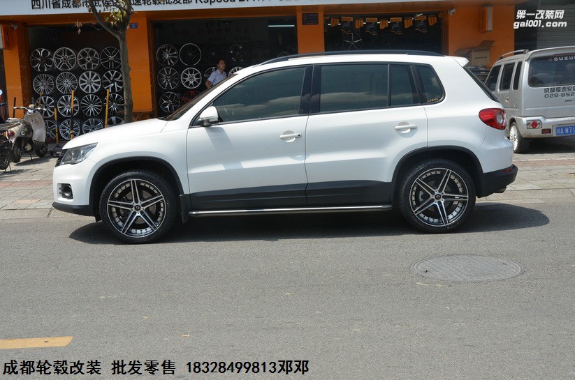 成都極速輪轂 大眾途觀升級19寸DATA輪轂 裝車案例
