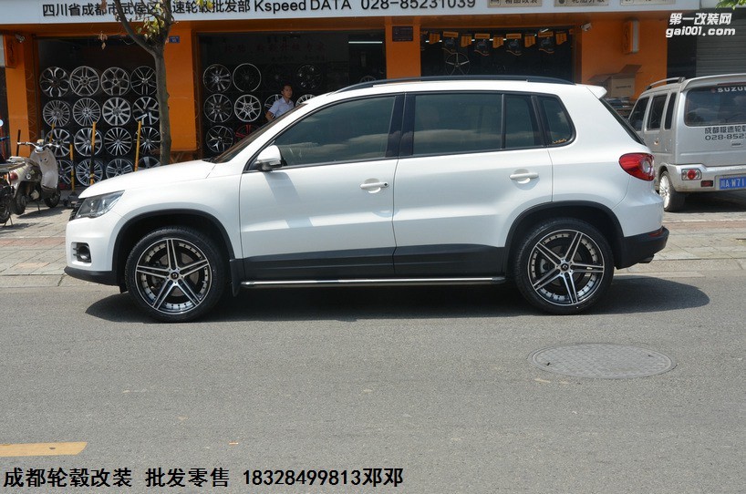 成都極速輪轂 大眾途觀升級19寸DATA輪轂 裝車案例