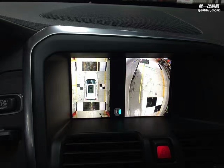 【西安亿之星】沃尔沃XC60改装超高清红外无光夜视360度无缝全景泊车系统记录仪