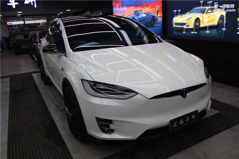 長沙特斯拉全車施工法國進口HEXIS透明膜