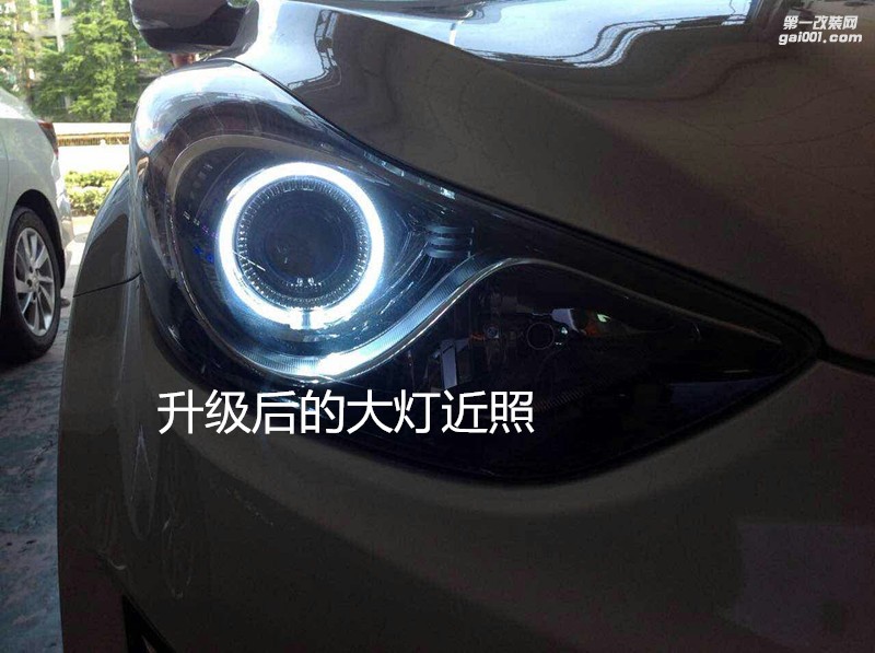 廣州改車(chē)燈 現(xiàn)代朗動(dòng)大燈改裝海拉5雙光透鏡飛利浦套裝