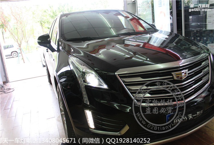 成都凱迪拉克XT5車燈升級改裝高配大燈霧燈總成成都天一車燈