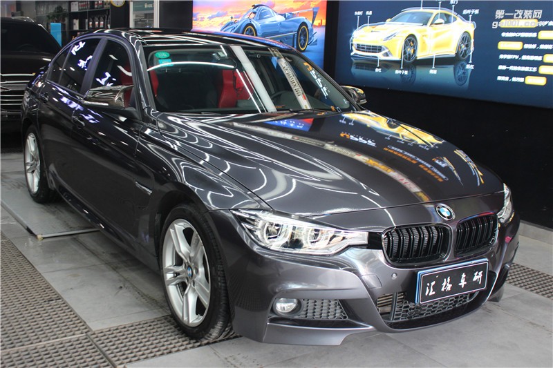 長(zhǎng)沙汽車(chē)改色貼膜改裝實(shí)體店 寶馬3系全車(chē)施工水晶鈦灰