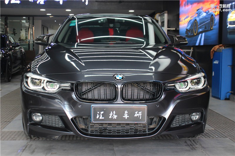 長(zhǎng)沙汽車(chē)改色貼膜改裝實(shí)體店 寶馬3系全車(chē)施工水晶鈦灰