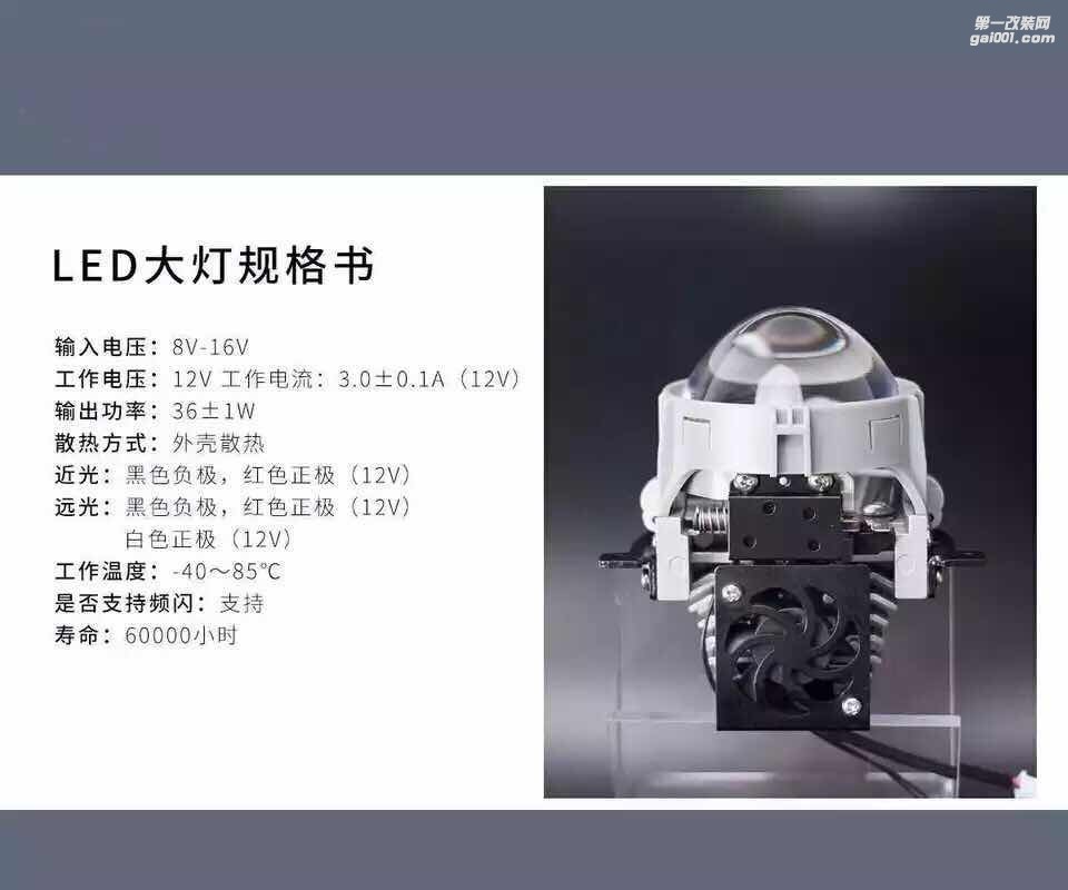 蒙迪歐專用LED雙光透鏡