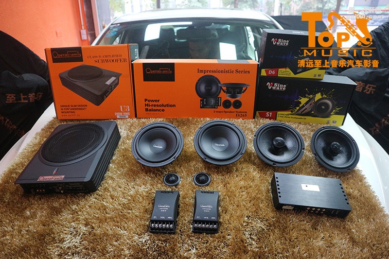 樂享優(yōu)質(zhì)的音樂生活，清遠(yuǎn)至上汽車音響改裝日產(chǎn)軒逸改裝歌劇世家音響