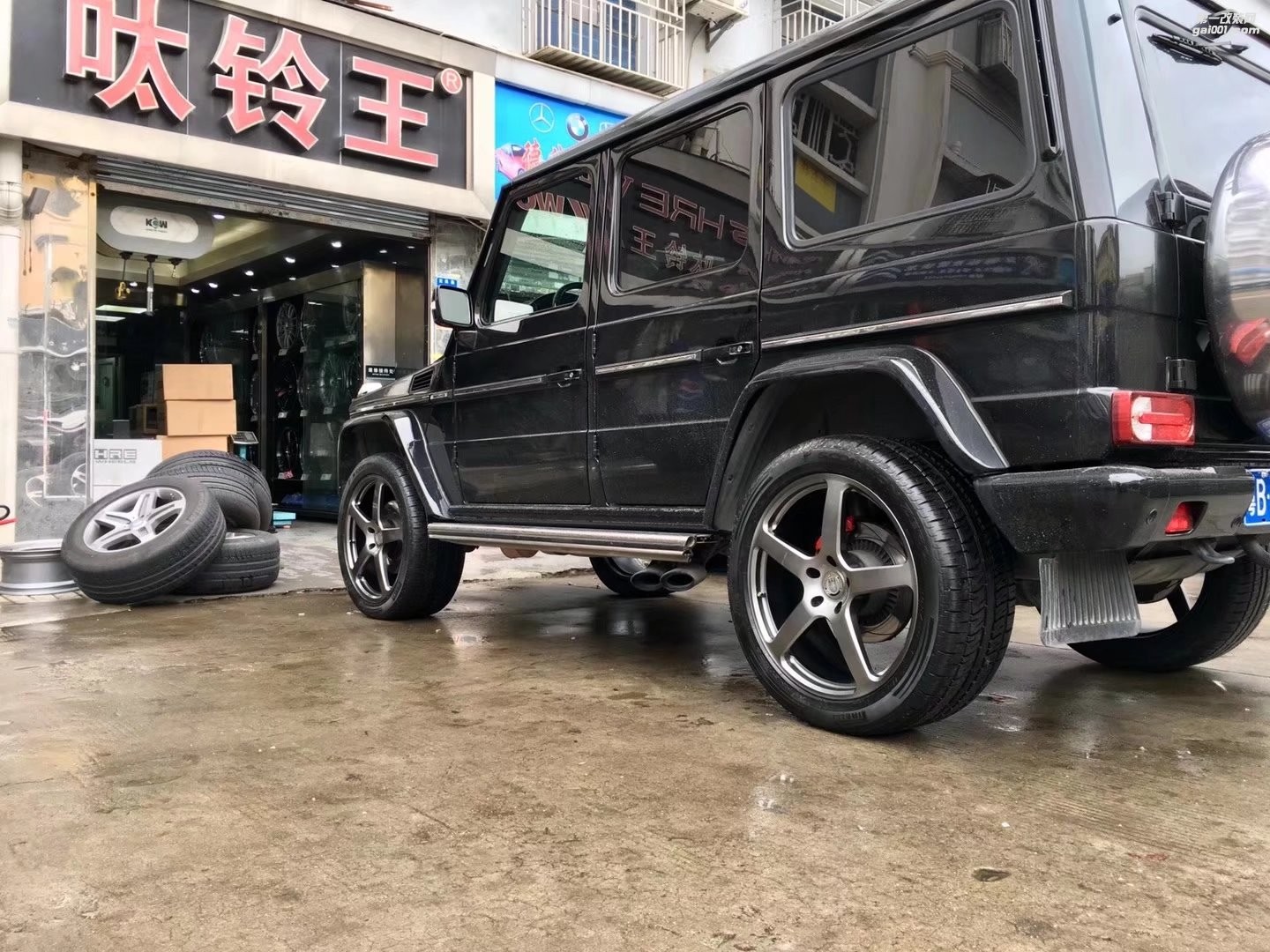 奔馳，換 22寸 美國(guó)  HRE  完工！