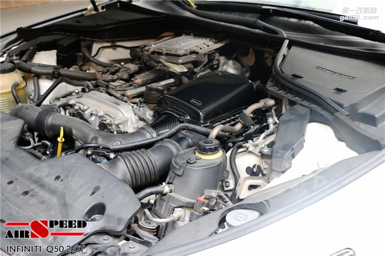 英菲尼迪Q50 2.0T升級Airspeed進(jìn)氣套件 干碳進(jìn)氣套件