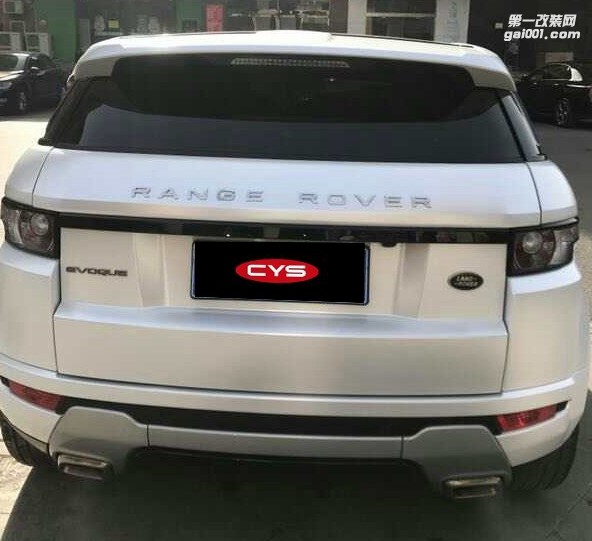 成都靚車匯青羊店路虎極光電光金屬白汽車改色貼膜