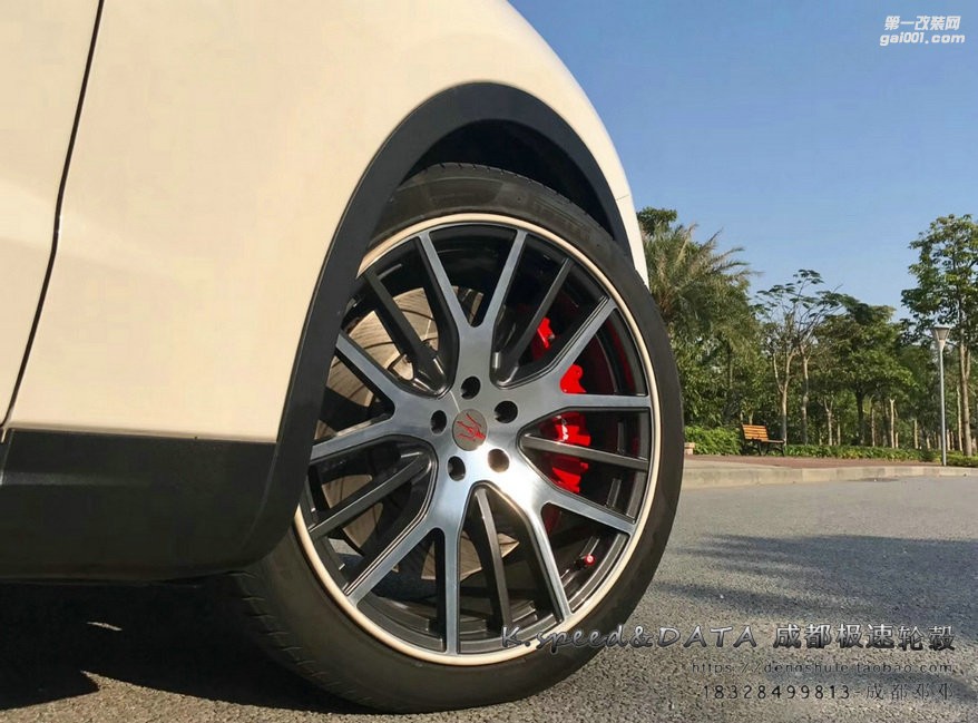瑪莎拉蒂levante 定制21寸鍛造輪轂裝車案例