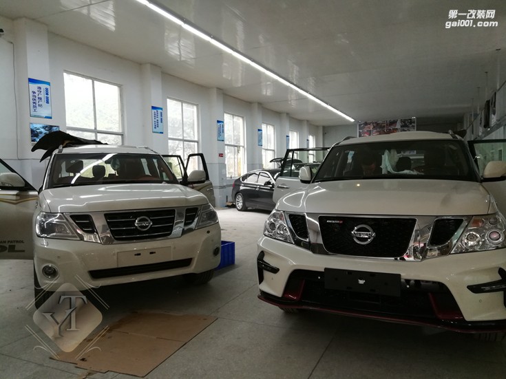 日產(chǎn)途樂(lè)內(nèi)飾改裝升級(jí)門(mén)板中控座椅頂棚包真皮成都藝騰汽車(chē)