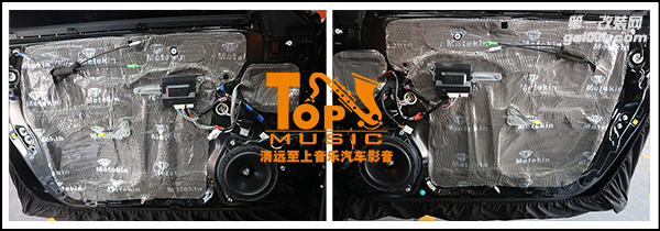 清遠(yuǎn)至上汽車音響改裝皇冠升級佛倫詩兩分頻，最美的聲音，最讓人舒暢。
