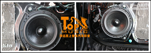 清遠(yuǎn)至上汽車音響改裝皇冠升級佛倫詩兩分頻，最美的聲音，最讓人舒暢。