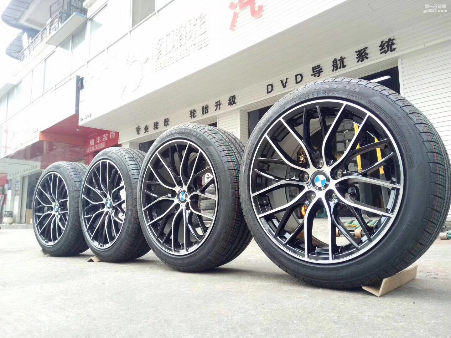 寶馬320 3系4系5系升級(jí)18寸M輪轂 成都輪轂改裝店
