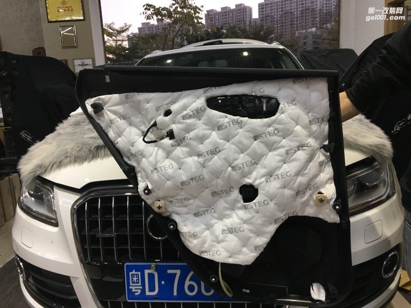 汕頭市星悅汽車音響枯燥的車旅生活增添無窮樂趣無法拒絕的好聲音讓每一天都精彩奧迪Q5改裝意大利赫茲音響