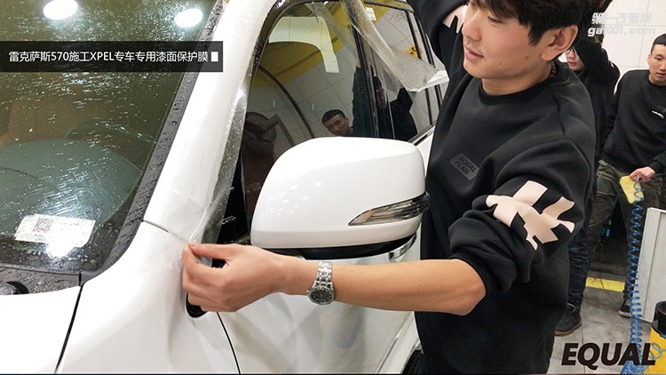 LX570  XPEL保護膜施工中 和劃痕說Bye